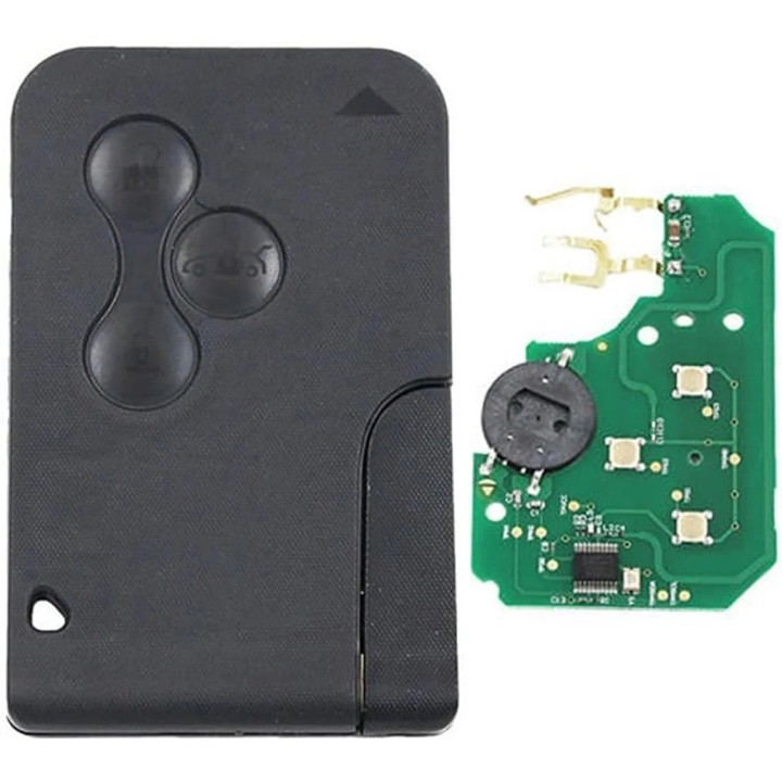 Carte vierge Renault 3 boutons ID46 PCF7947 433 MHz – télécommande à programmer
