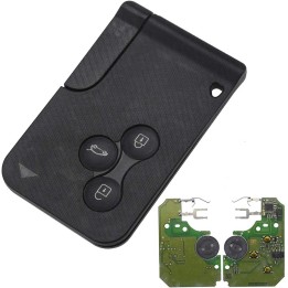 Carte vierge Renault 3 boutons ID46 PCF7947 433 MHz – télécommande à programmer – face avant