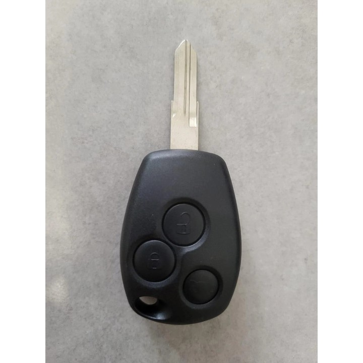 Clé vierge Renault 3 boutons 4A AES PCF7961M 433 MHz – Lame VAC102 – télécommande à programmer – face avant