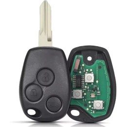 Clé vierge Renault 3 boutons 4A AES PCF7961M 433 MHz – Lame VAC102 – télécommande à programmer