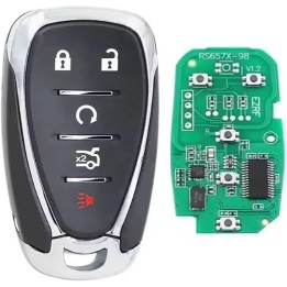 Télécommande Chevrolet 5 boutons HYQ4EA 433 MHz avec transpondeur PCF7937E – à programmer