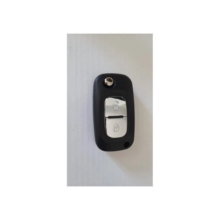 Clé vierge Renault 2 boutons ID46 433 MHz FSK – Lame VA2 – télécommande à programmer – face avant