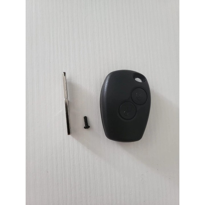 Clé vierge Renault 2 boutons ID46 PCF7947, lame VAC102, 433 MHz, à programmer. face avant