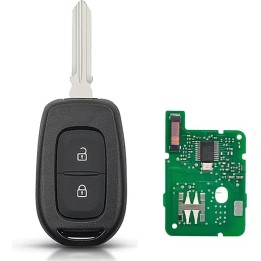 Clé vierge Renault 2 boutons 4A AES PCF7961M, lame HU179, 433 MHz, à programmer.