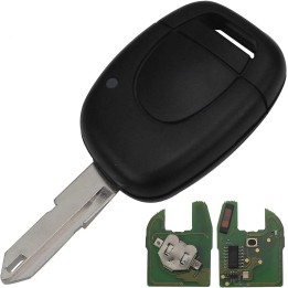 Clé vierge Renault 1 bouton ID46 PCF7946, lame NE73, 433 MHz, à programmer.