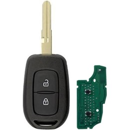 Clé vierge Renault 2 boutons 4A PCF7961, lame NSN14, 433 MHz, à programmer