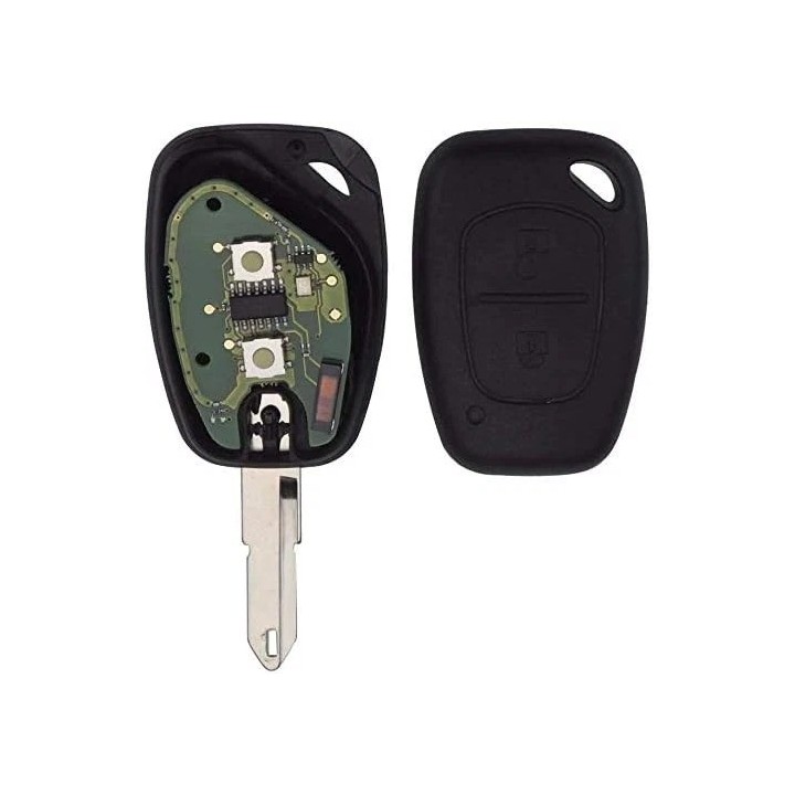 Clé vierge Opel 2 boutons ID46 PCF7946, lame NE73, 433 MHz, à programmer. intérieur