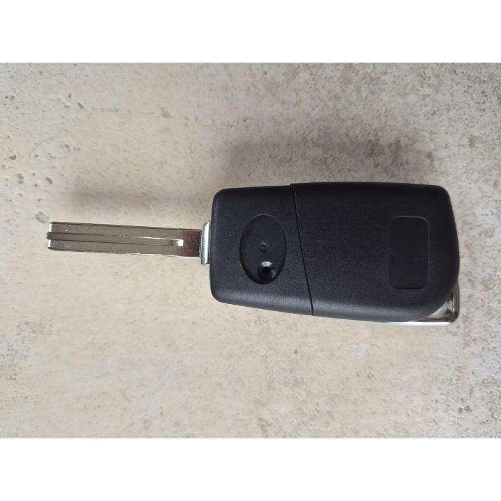Clé vierge Peugeot 2 boutons – transpondeur ID74H / 8A, 433 MHz ASK, lame TOY49 - vue arrière