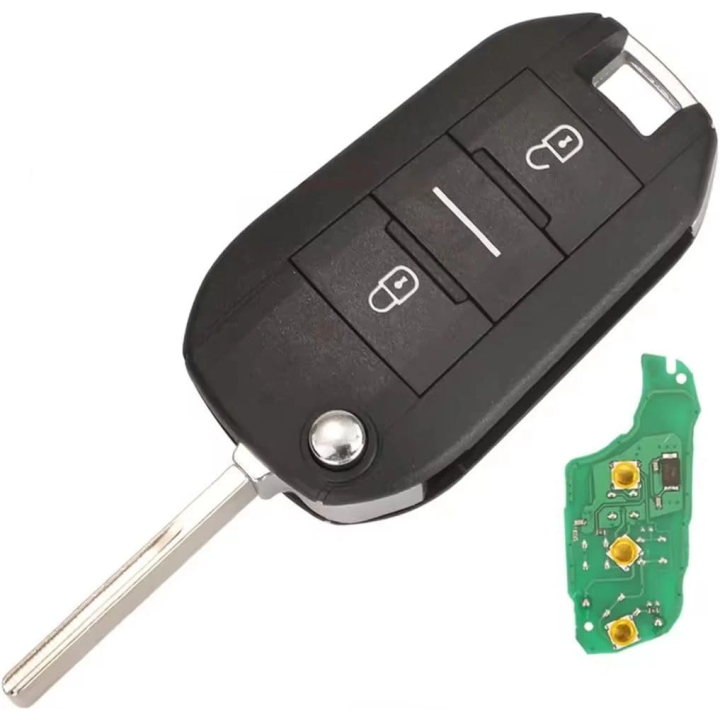 Clé vierge Citroën 3 boutons avec lame HU83
