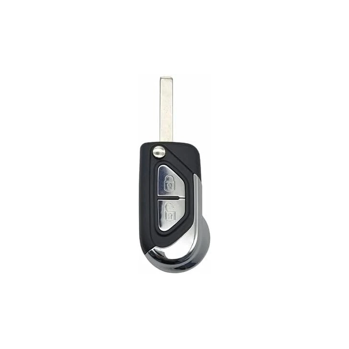 Clé télécommande Citroën C3 DS3 2 boutons FSK 433 MHz – lame VA2 - Face avant