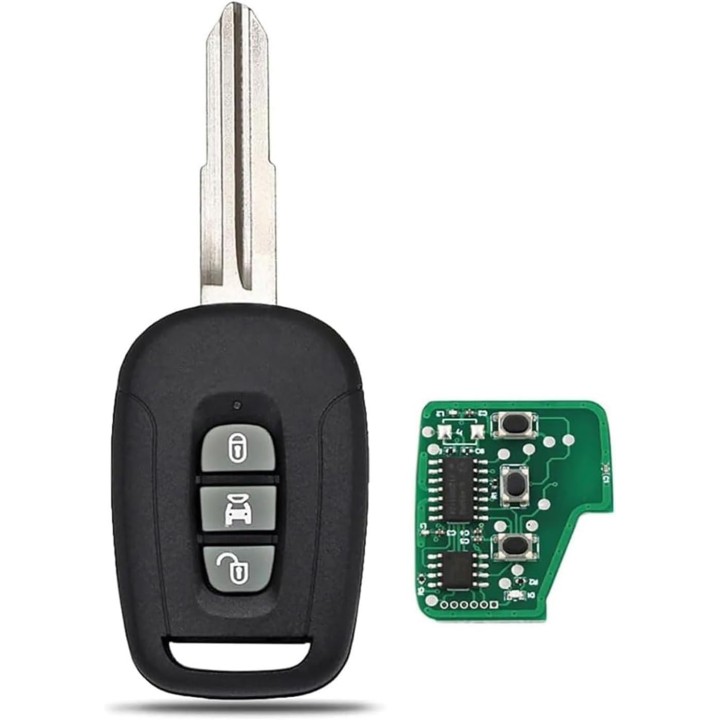 Télécommande Chevrolet 3 boutons 433 MHz avec transpondeur ID46 PCF7936 – clé vierge à programmer