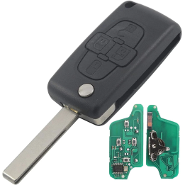 Clé télécommande Citroën C8 4 boutons CE0523 ASK 433 MHz – lame HU83