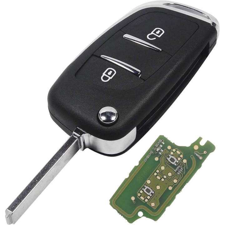 Télécommande Citroën 2 boutons PCF7941 ID46 433 MHz – lame VA2