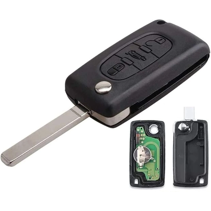 Télécommande Citroën 3 boutons coffre CE0523 ASK 433 MHz – lame VA2