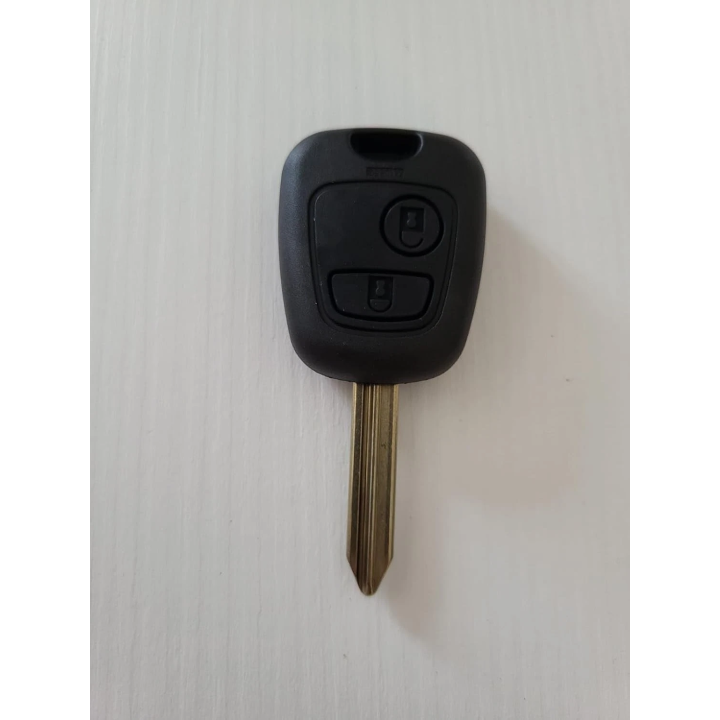 Clé télécommande Peugeot 2 boutons ID46 433 MHz – lame SX9 - face avant