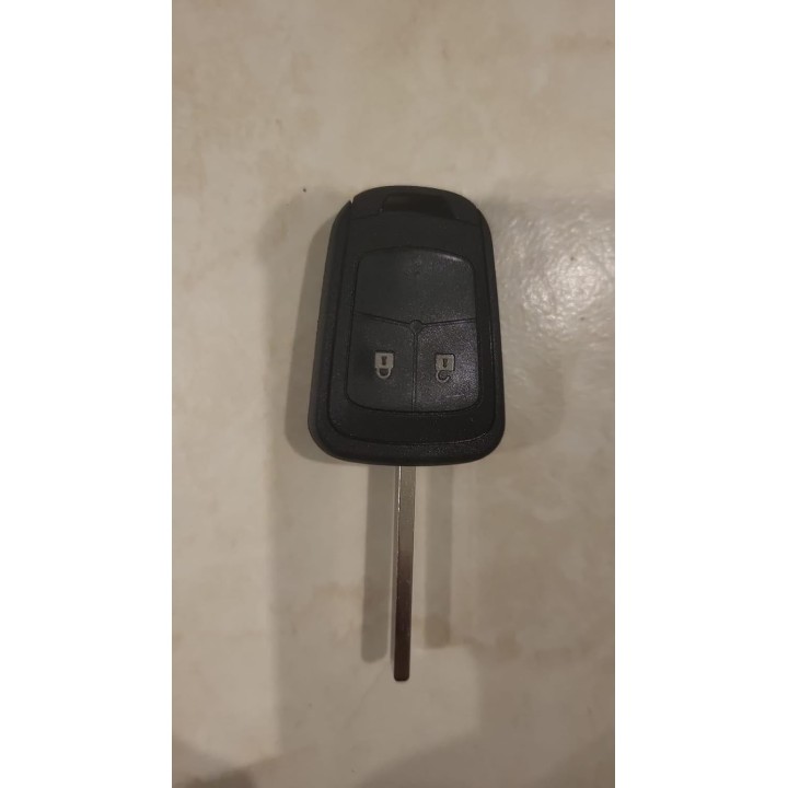 Télécommande Chevrolet 2 boutons 433 MHz avec transpondeur ID46 PCF7937 – clé vierge à programmer - face avant