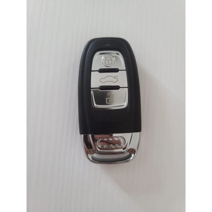 Clé vierge Audi A4 A5 A6 A7 A8 S4 S5 S6 S7 S8 Q3 Q5 3 boutons – 433 MHz ID46 PCF7945 - face avant