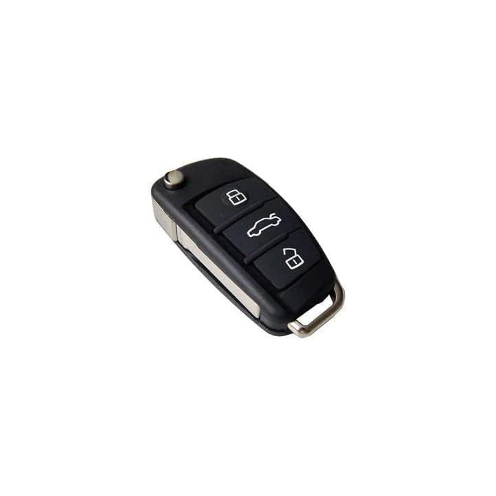 Clé vierge Audi 3 boutons ASK 8P0837220D – 433 MHz - face avant