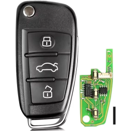 Clé vierge Audi 3 boutons ASK 8P0837220D – 433 MHz