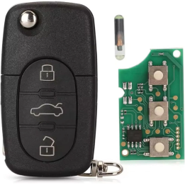 Clé vierge Volkswagen Golf 4 Passat MK4 Bora Touareg Phaeton – télécommande 3 boutons à programmer