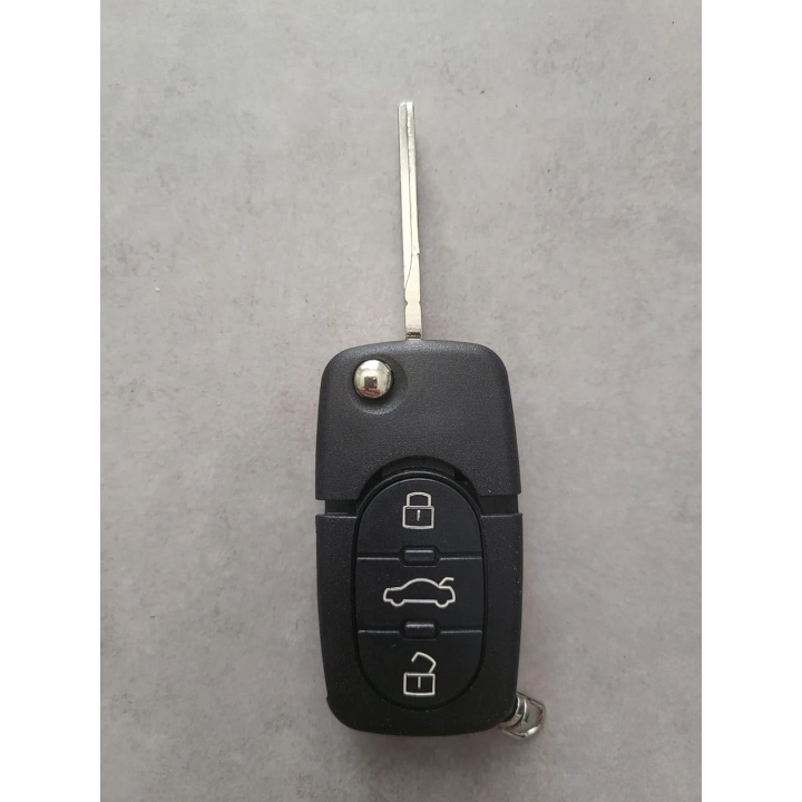 Clé vierge Volkswagen Golf 4 Passat MK4 Bora Touareg Phaeton – télécommande 3 boutons à programmer - Face avant