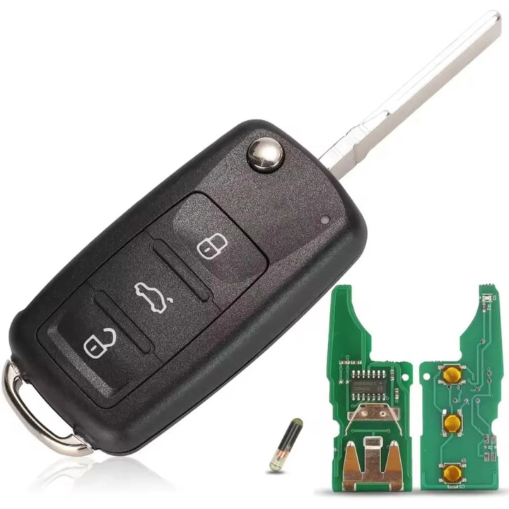 Clé vierge Seat 3 boutons ID48 5K0837202AD – 434 MHz à programmer