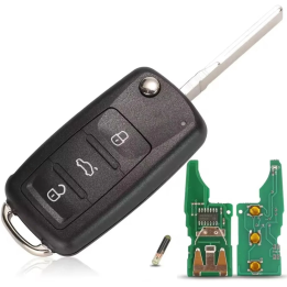 Clé vierge Skoda 3 boutons ID48 5K0837202AD – 434 MHz à programmer