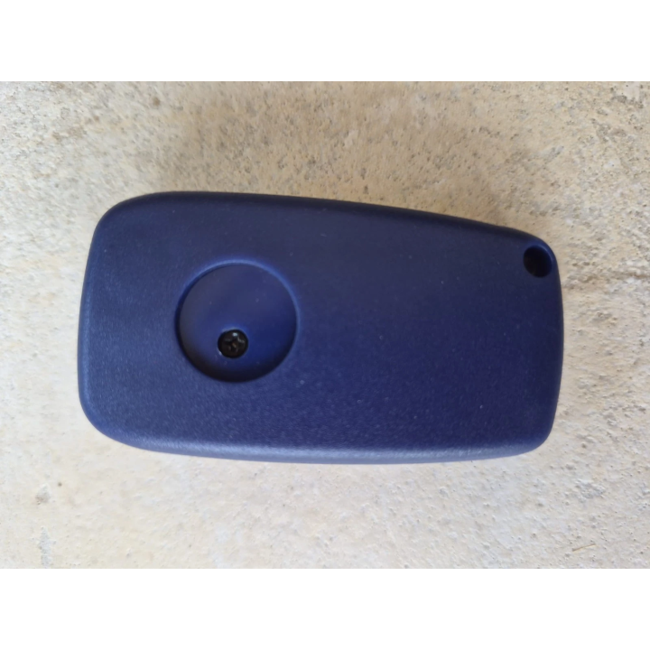 Clé télécommande Fiat vierge 3 boutons bleue Delphi PCF7941 ID46 433 MHz – lame SIP22 – à programmer - face arrière