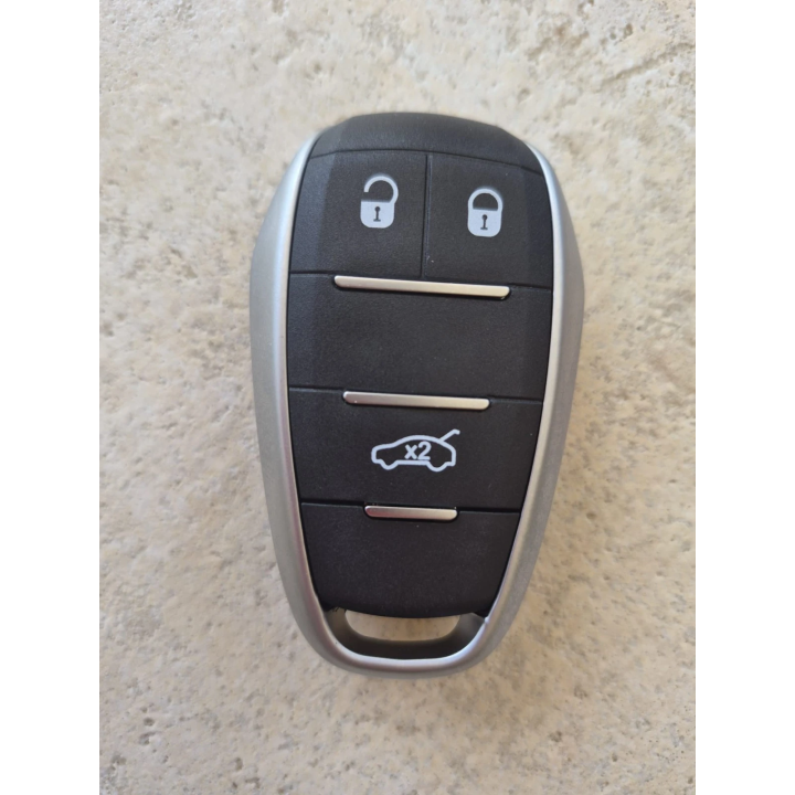 Télécommande à programmer Alfa Romeo 3 boutons HITAG-AES 4A - face avant
