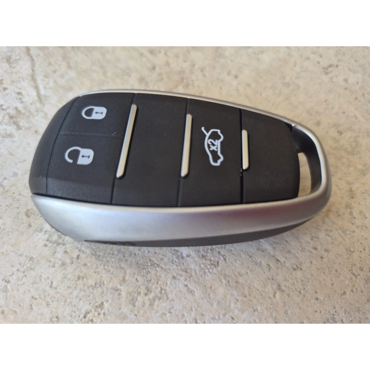Télécommande à programmer Alfa Romeo 3 boutons HITAG-AES 4A - vue de côté