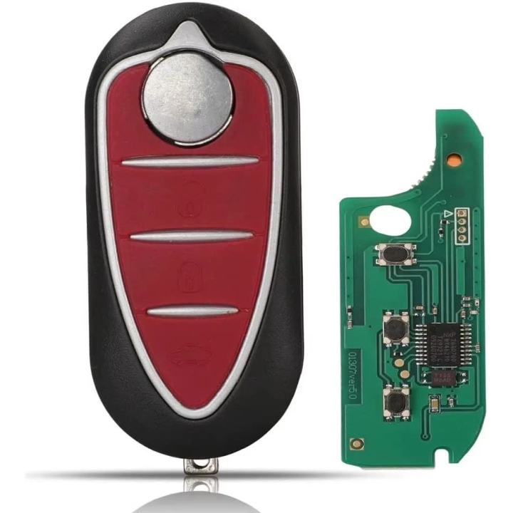Télécommande à programmer Alfa Romeo 3 boutons ID46 PCF7946 Delphi