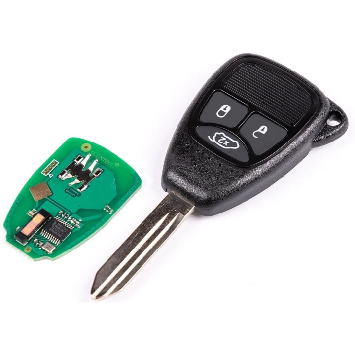 Télécommande à programmer Chrysler 3 boutons ID46 PCF7941A ASK 433 MHz