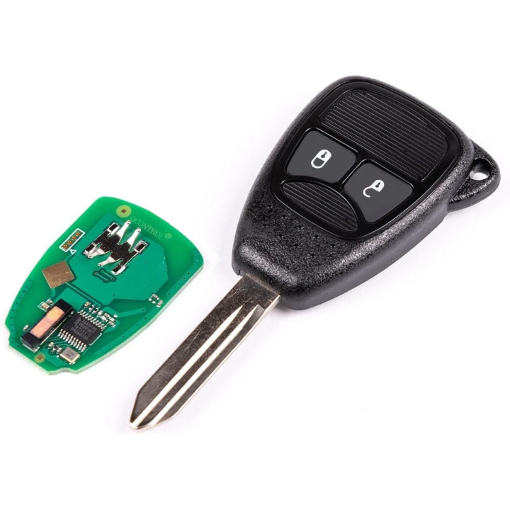 Télécommande à programmer Dodge 2 boutons ID46 PCF7941A ASK 433 MHz