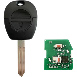 Clé vierge Nissan 2 boutons – lame NE14, transpondeur ID46, 434 MHz