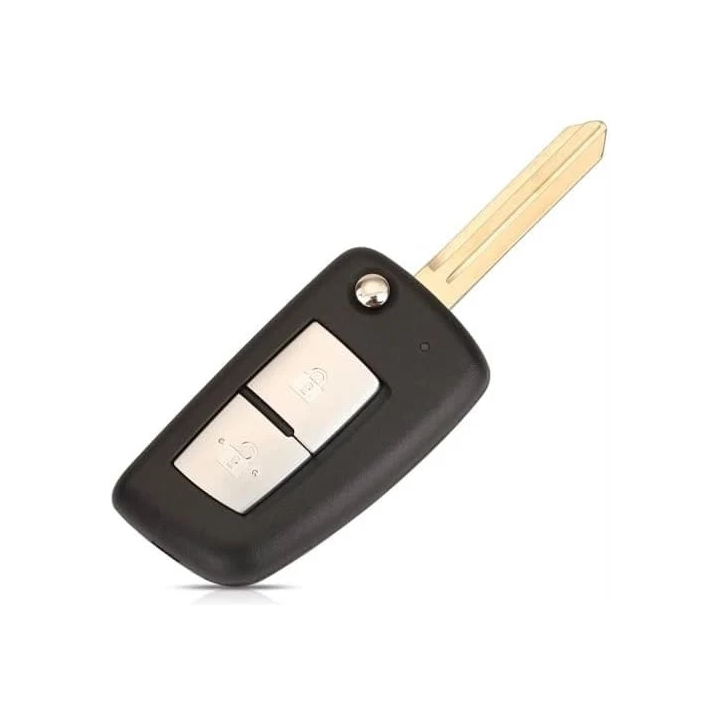 Clé vierge Nissan 2 boutons avec transpondeur 4A PCF7961M – 433 MHz, à programmer - lame dépliée