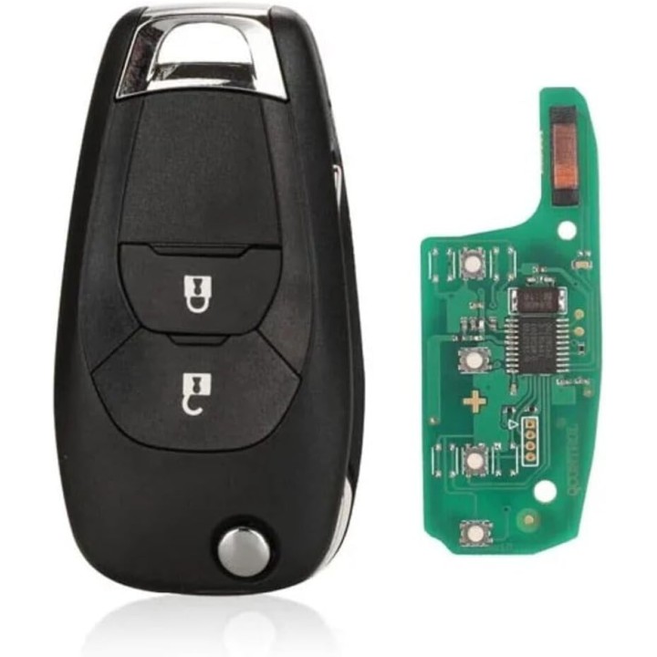 Télécommande Chevrolet 2 boutons 433 MHz avec transpondeur ID46 HITAG 2 PCF7941E – clé vierge à programmer