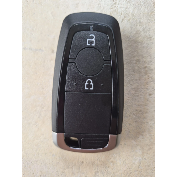Clé vierge Ford 2 boutons avec transpondeur ID49 NCF795xF, 433 MHz, à programmer. face avant