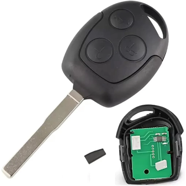 Clé vierge Ford 3 boutons 4D63 80 bits, 433 MHz, à programmer.
