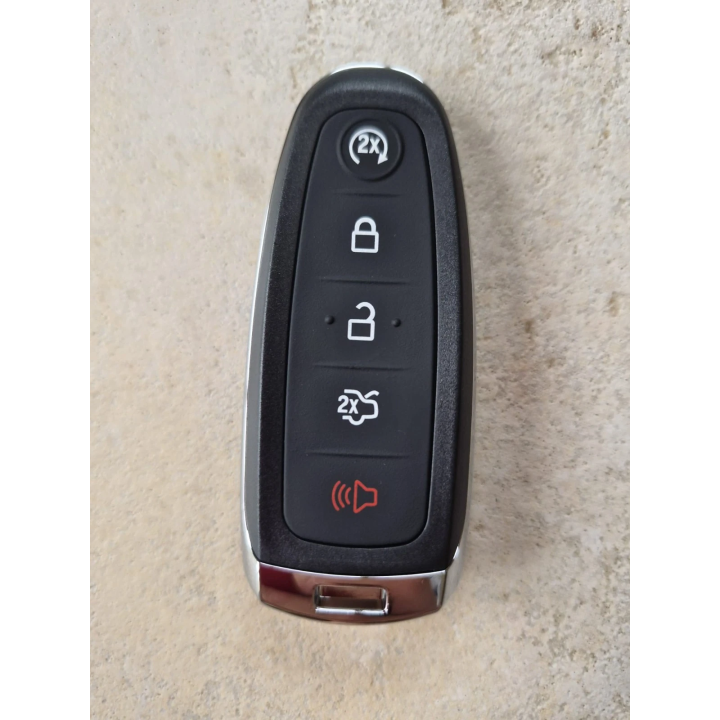 Clé vierge Ford 4 boutons ID49 Hitag Pro, 433 MHz FSK, à programmer — compatible Focus, Explorer et Kuga. face avant