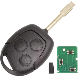 Clé vierge Ford 3 boutons 4D60 ID60, fréquence 433 MHz, à programmer