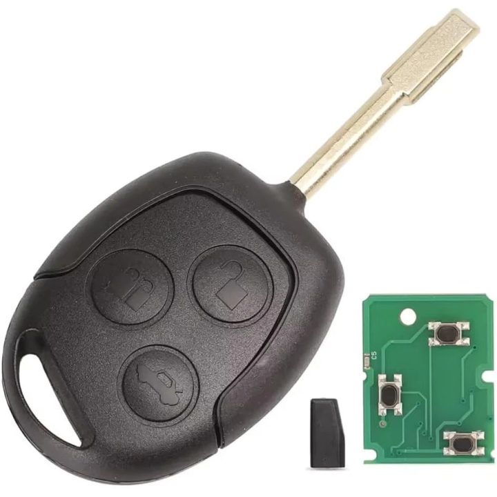 Clé vierge Ford 3 boutons 4D60 ID60, fréquence 433 MHz, à programmer